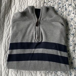 Blue and Grey Quarter Zip